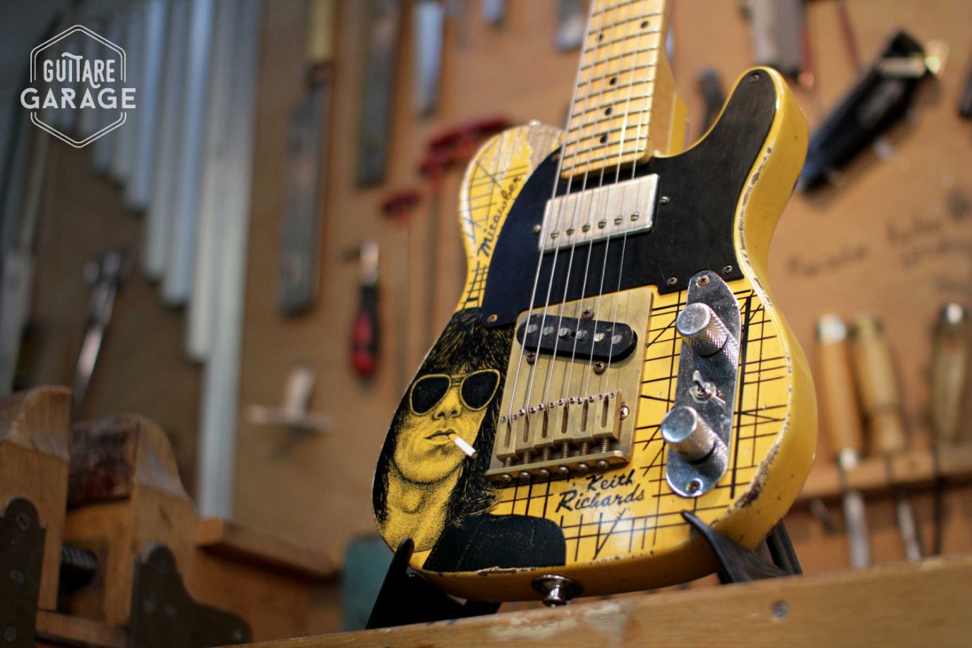 Minicaster "Keith Richards" butterscotch – Image 12
