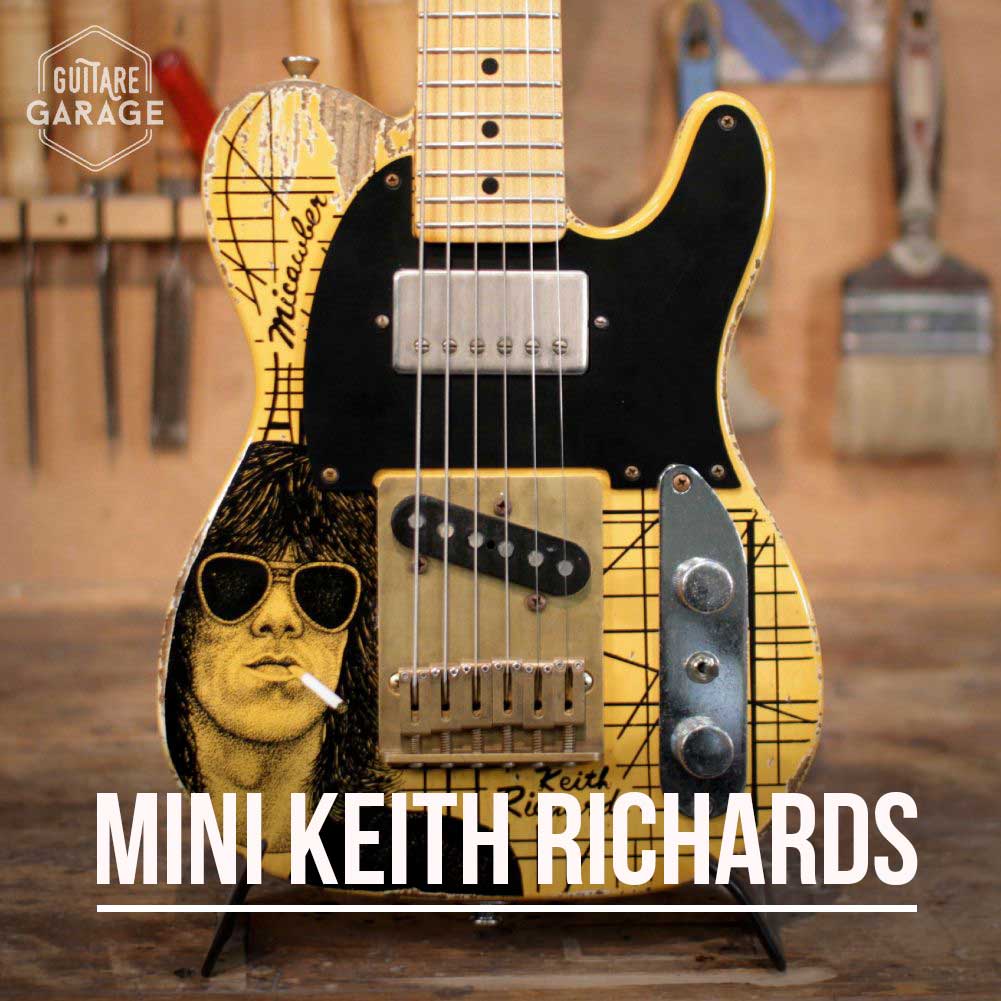 Minicaster "Keith Richards" butterscotch