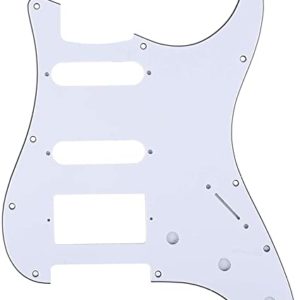 Pickguard Stratocaster HSS blanc 3 plis