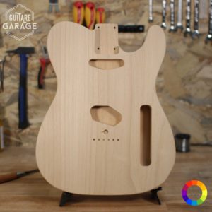 corps telecaster en aulne 3 pièces poncé prêt à vernir
