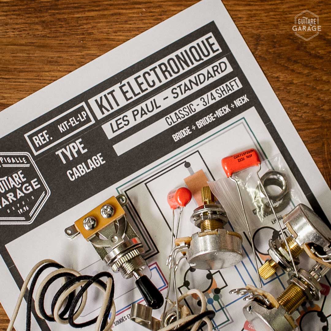 Kit electronique Les Paul Standard Giuitare Garage