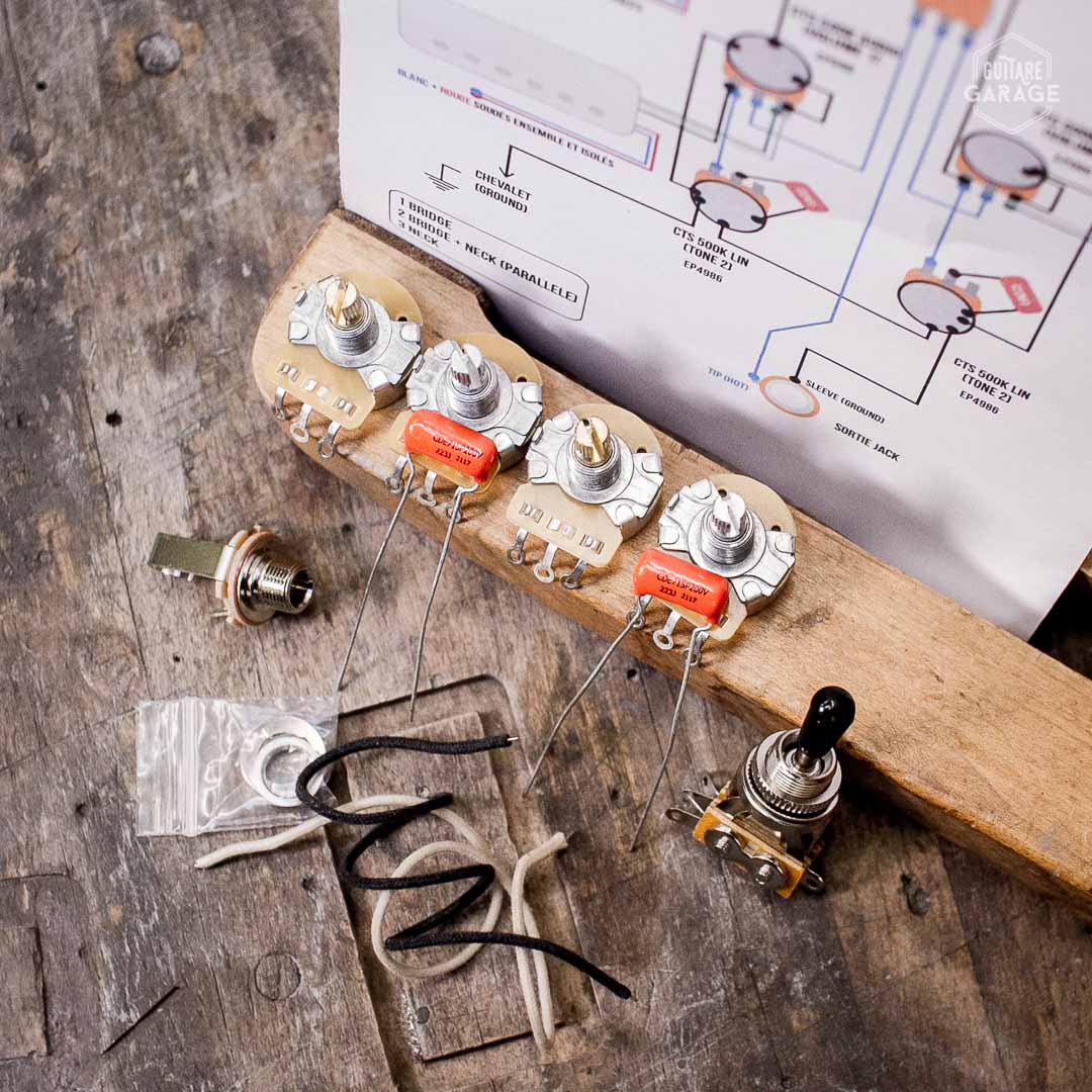 Kit electronique Les Paul Standard Giuitare Garage