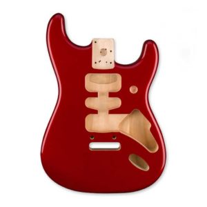corps stratocaster Fender Deluxe Series candy apple red