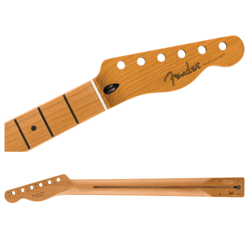 Manche Telecaster Fender verni touche erable "roasted" radius 12 22 frettes jumbo