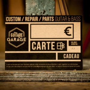 Carte cadeau Guitare Garage