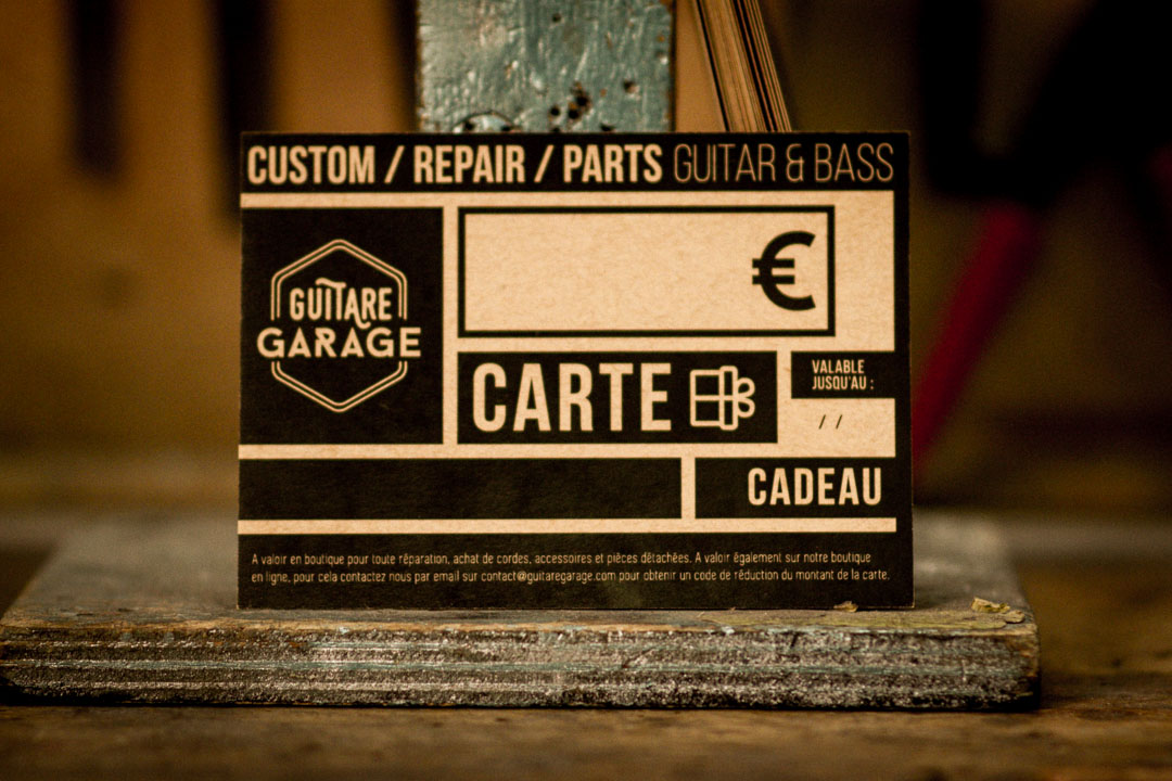Carte cadeau Guitare Garage