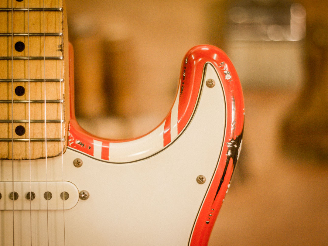 Guitare Garage Modèle S Hot Rod Red Over Black Relic Racing – Image 6