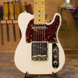 Minicaster Olympic White Satin Pickguard Tortoise Standard