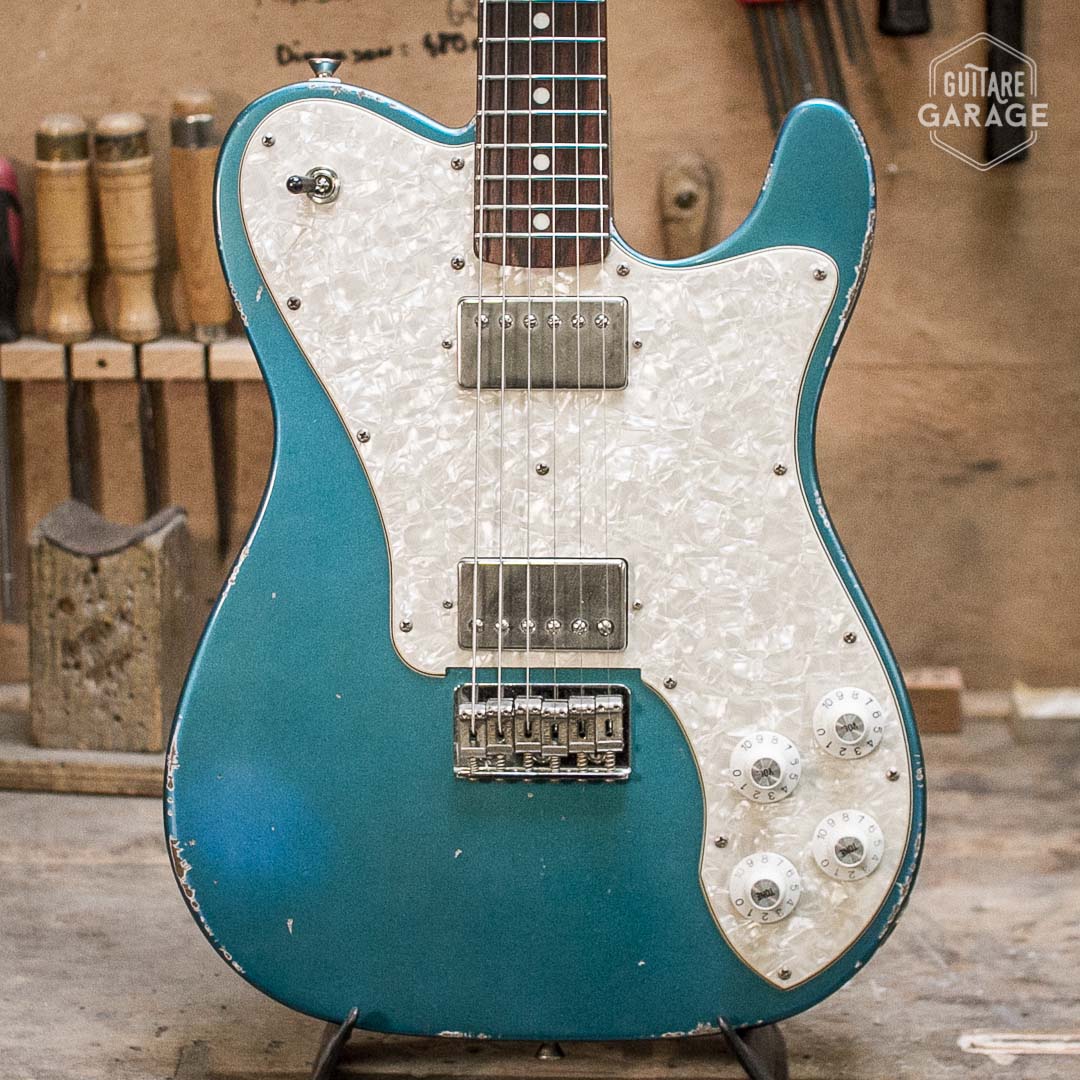 Telecaster Deluxe Guitare Garage Lake Placid Blue Relic