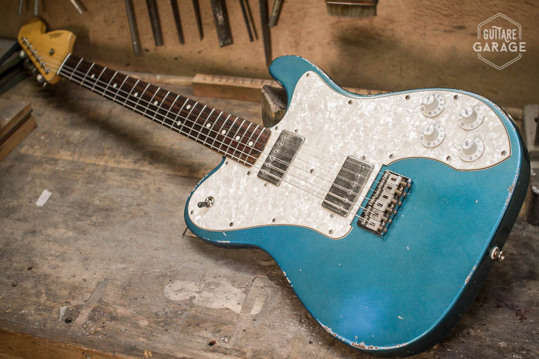 Telecaster Deluxe Guitare Garage Lake Placid Blue Relic