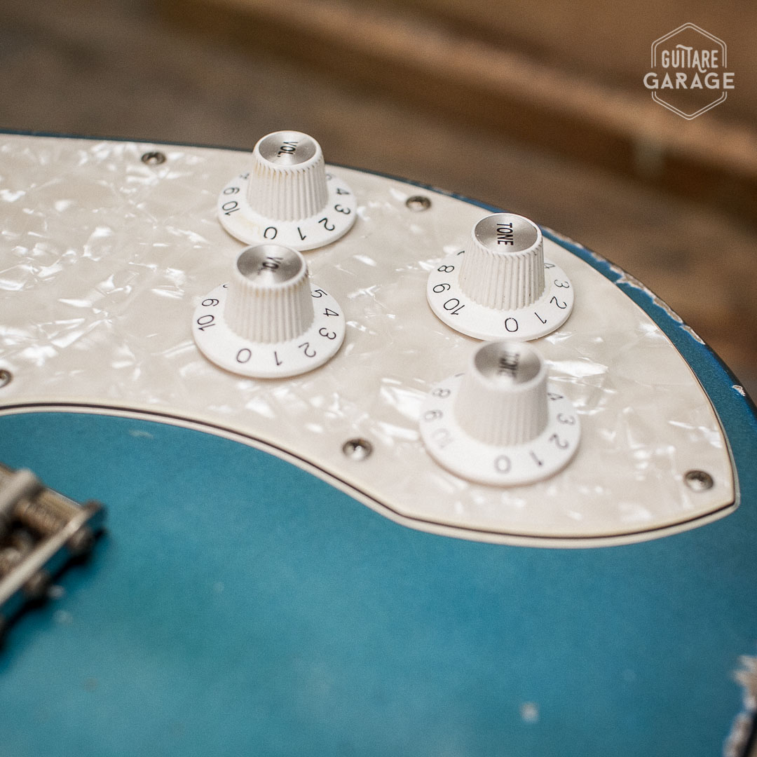 Telecaster Deluxe Guitare Garage Lake Placid Blue Relic