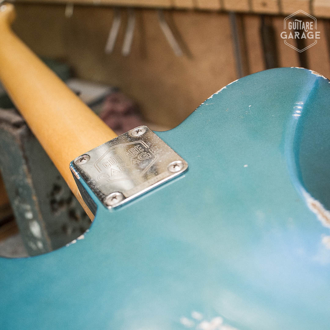 Telecaster Deluxe Guitare Garage Lake Placid Blue Relic