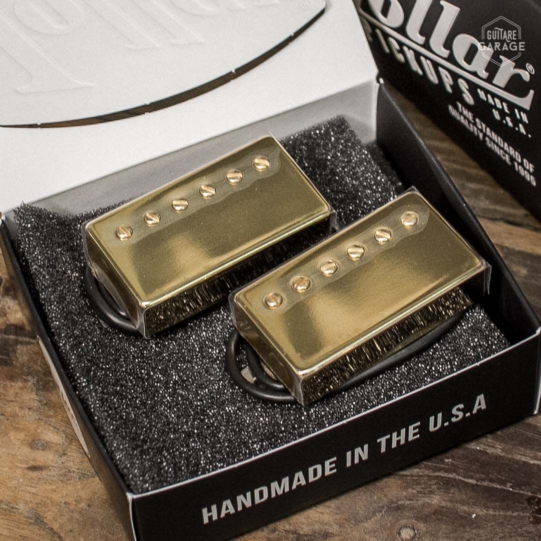 Set Micros Lollar Pickups Himbucker Imperial Low Wind Gold