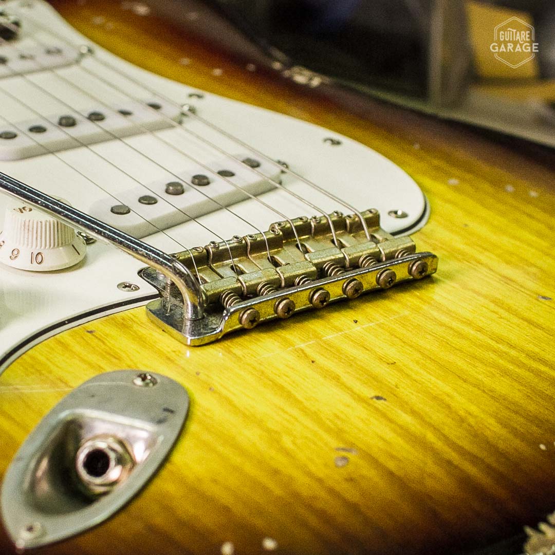 Partcaster Stratocaster Sunburst Relic Lefty by Guitare Garage