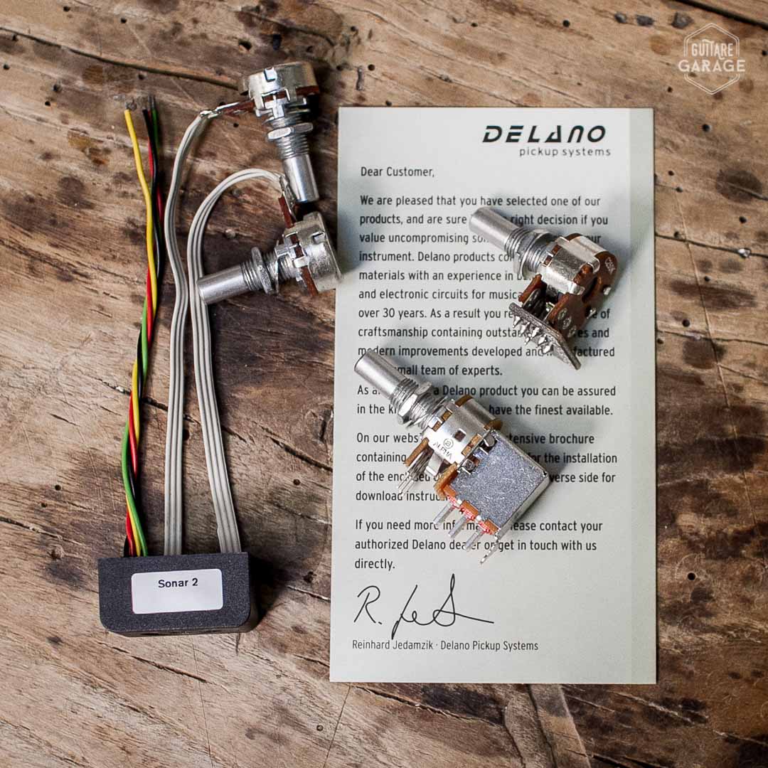 Preampli actif pour basse Delano Sonar 2