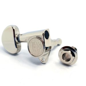 Mécaniques 3x3 Kluson modern roundback finition nickel