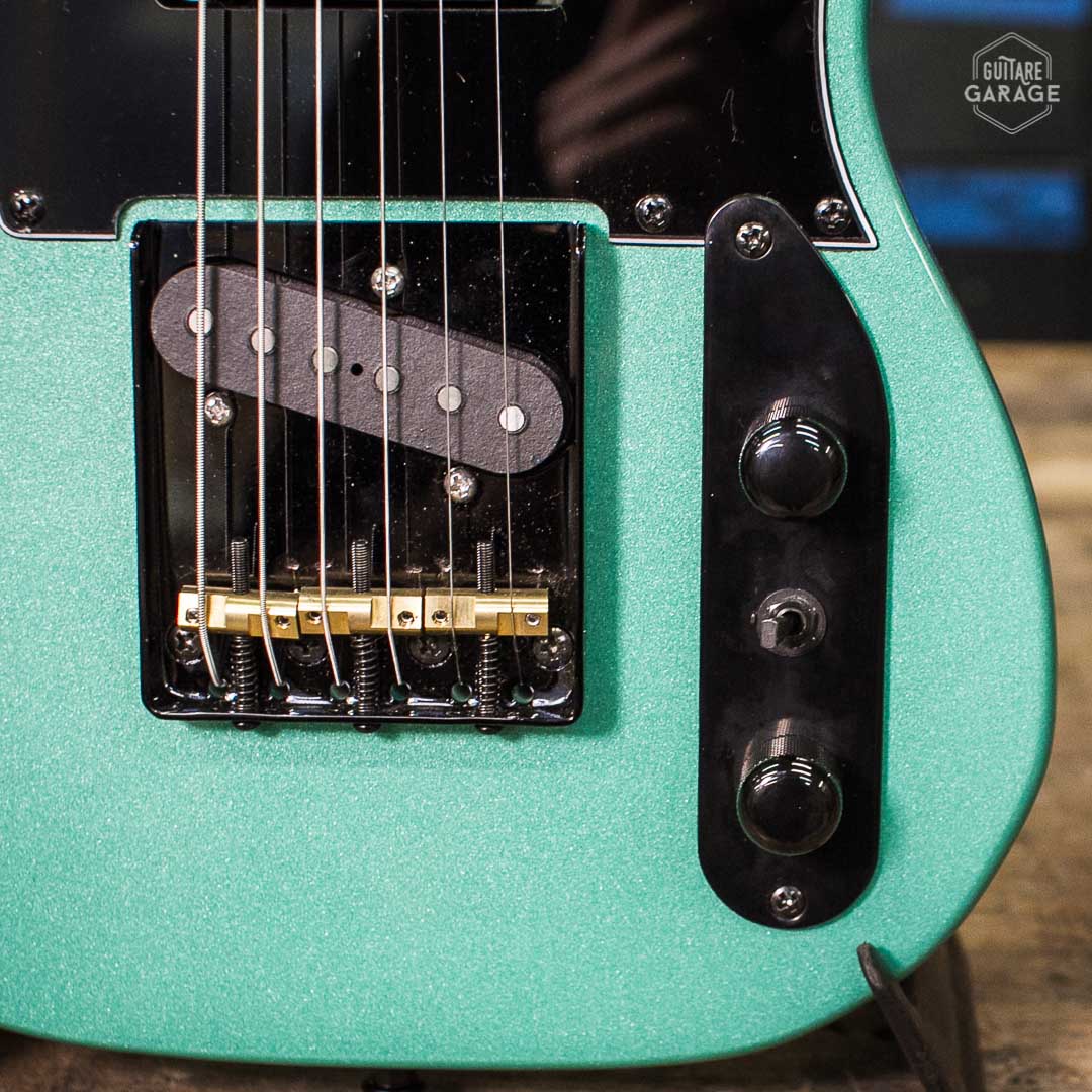 Minicaster Green Metal Custom Black Edition