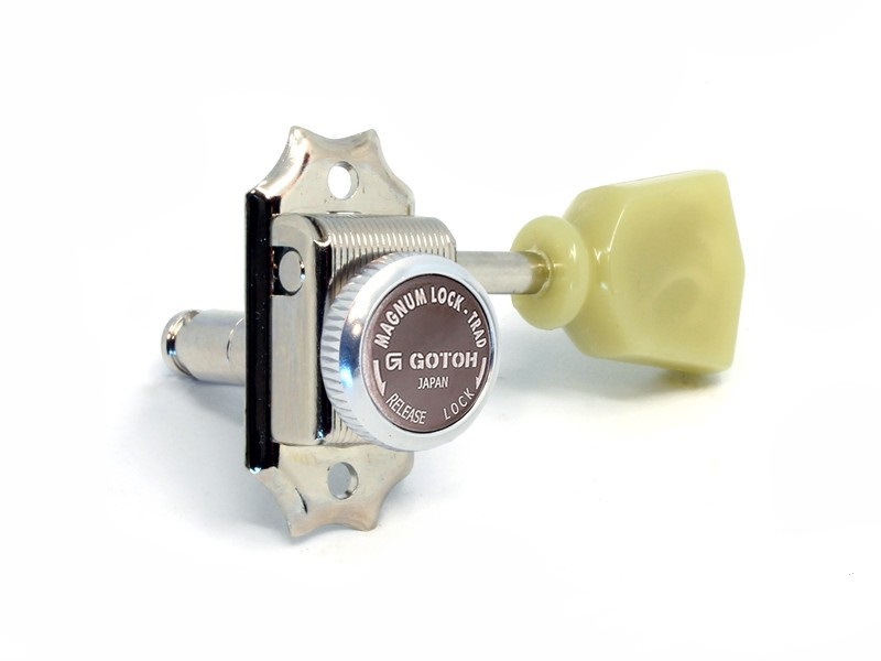 Mécaniques Gotoh tulipe vintage à blocage 3x3 nickel