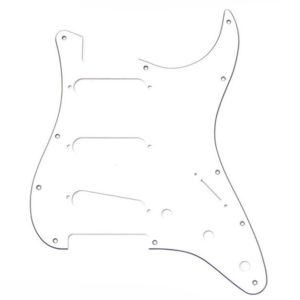 Pickguard Stratocaster blanc 3 plis 11 trous