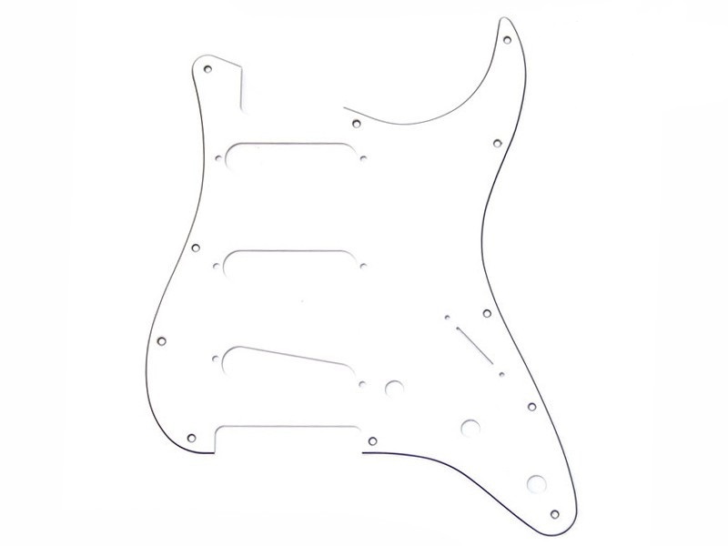 Pickguard Stratocaster blanc 3 plis 11 trous