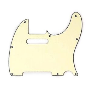 Pickguard Telecaster Crème 3 plis 8 trous