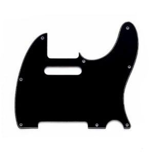 Pickguard Telecaster noir 3 plis 8 trous