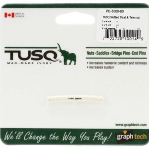 Sillet Graphtech pour guitares Fender (Stratocaster, Telecaster, etc.) en Tusq pré-slotté