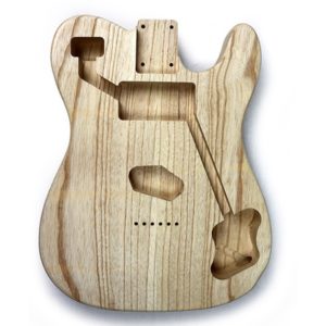 Corps Telecaster Custom Frêne des Marais poncé prêt à vernir