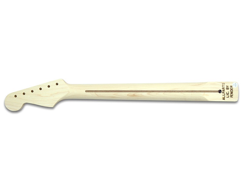 Manche stratocaster AllParts SRO-C-MOD touche palissandre radius 10 poncé prêt à vernir