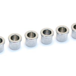 Bushings (ferrules) Gotoh pour corps telecaster 8.3 mm chrome (set de 6)