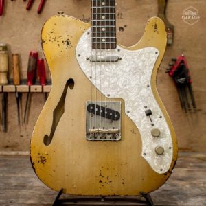 Telecaster Thinline Aged Shoreline Gold Relic by Guitare Garage