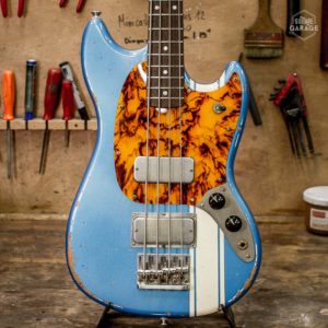 Mustang Bass Guitare Garage Pelham Blue Racing Medium Relic