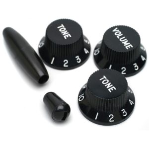 Set de boutons de potards pour Stratocaster - Noir
