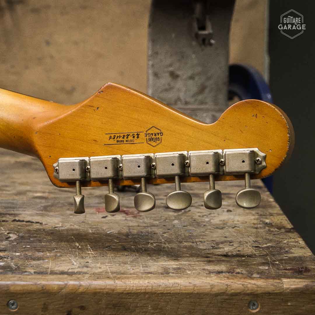 Mécaniques Kluson 6 en ligne Style Vintage Relic By Guitare Garage – Image 2