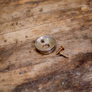 Support Jack Chrome pour telecaster type Electrosocket Vintage Relic By Guitare Garage