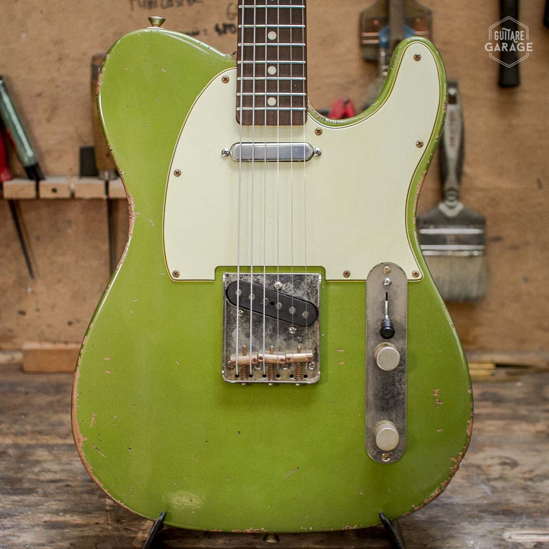 Telecaster Olive Drab Relic Lollar 52 by Guitare Garage