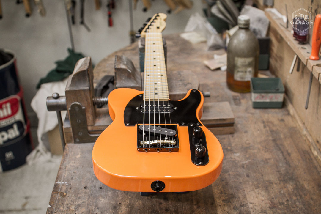Minicaster Orange Custom HB Black Edition