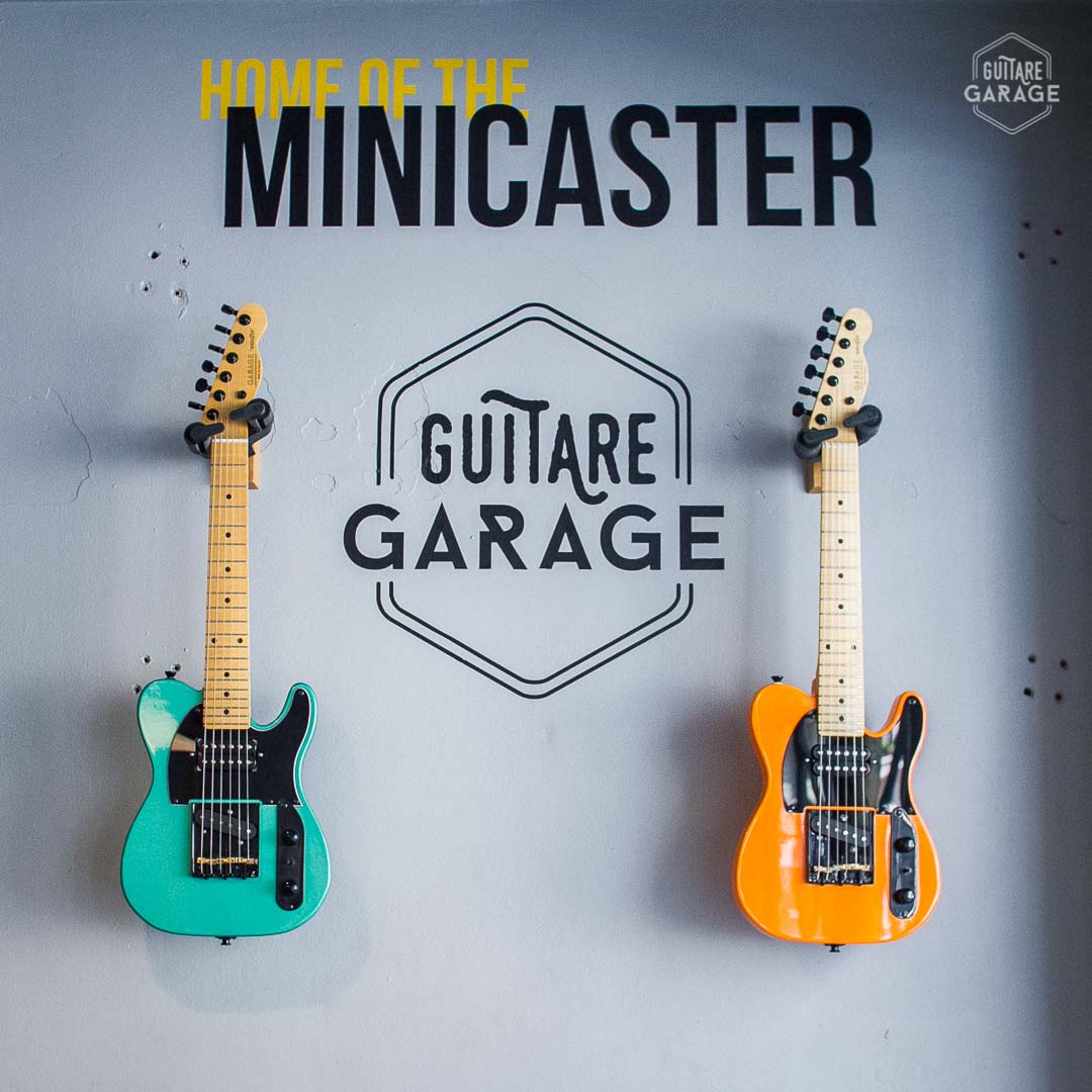 Minicaster Orange Custom HB Black Edition