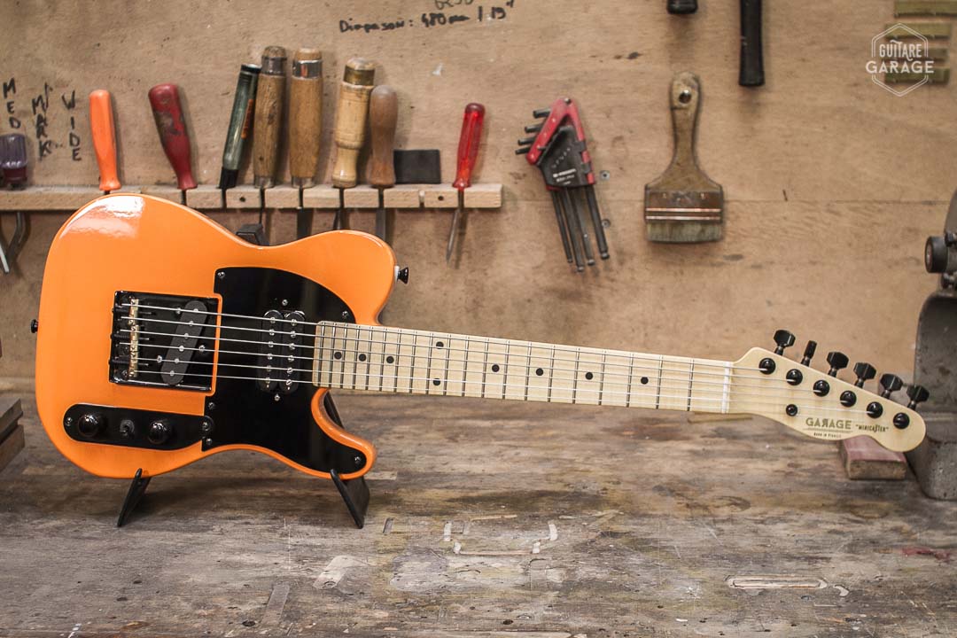 Minicaster Orange Custom HB Black Edition