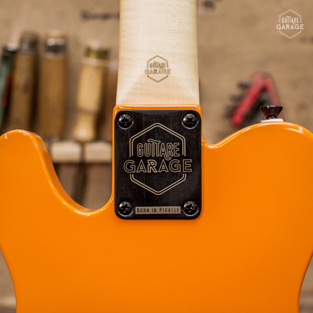 Minicaster Orange Custom HB Black Edition