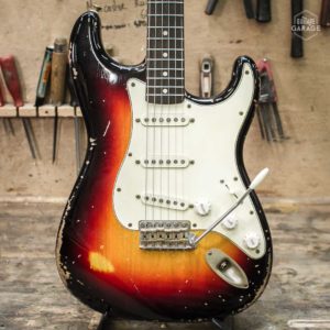 Stratocaster Sunburst 3 tons Medium Relic Lollar 64