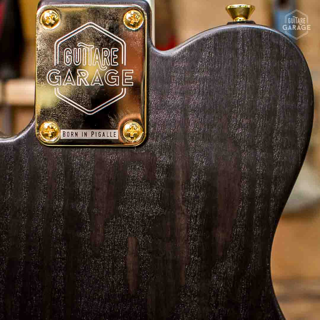 Minicaster Frêne Black Huilée Gold Edition Blackguard