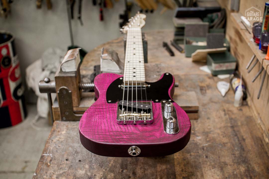 Minicaster Frêne Deep Purple Huilée Standard Edition Blackguard