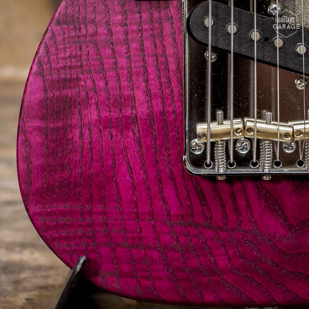Minicaster Frêne Deep Purple Huilée Standard Edition Blackguard