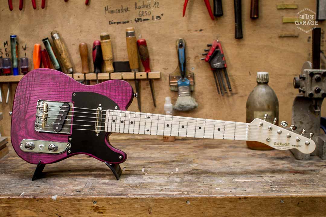 Minicaster Frêne Deep Purple Huilée Standard Edition Blackguard
