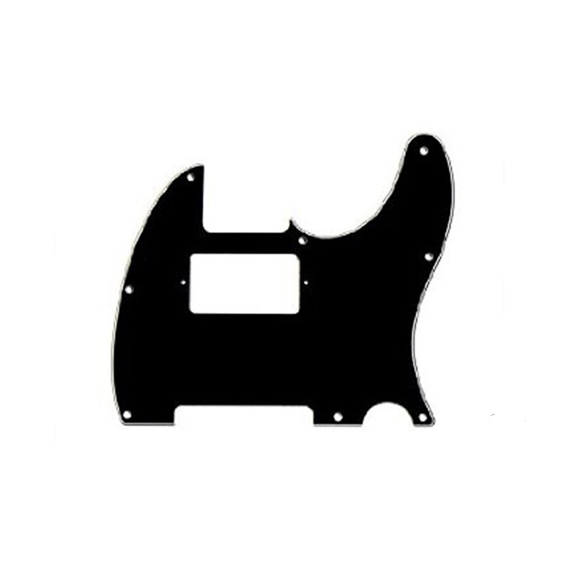 Pickguard Telecaster noir 3 plis 8 trous AllParts pour humbucker en position manche