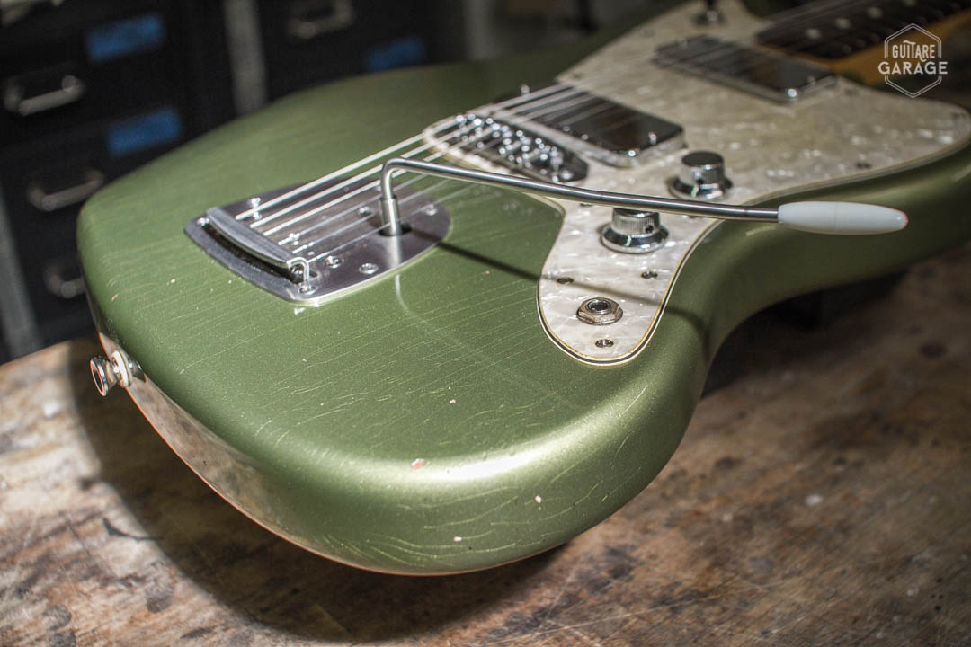 Occasion - Guitare Garage Jazzmaster Olive Drab Light Relic Matching Headstock