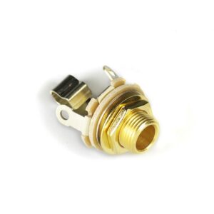Jack Mono 6.35 Switchcraft finition gold