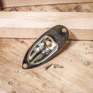 Support Jack Plate pour Stratocaster Nickel