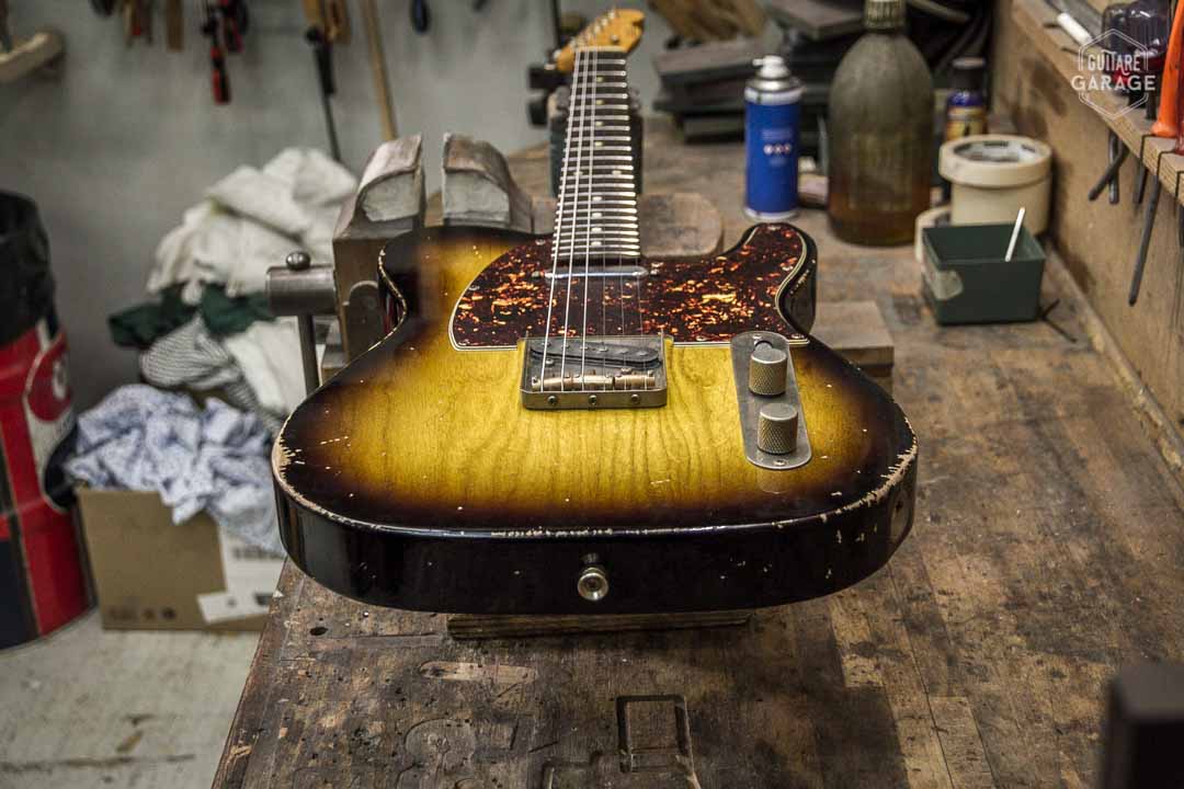 Telecaster Sunburst 2 tone T-modern Guitare Garage